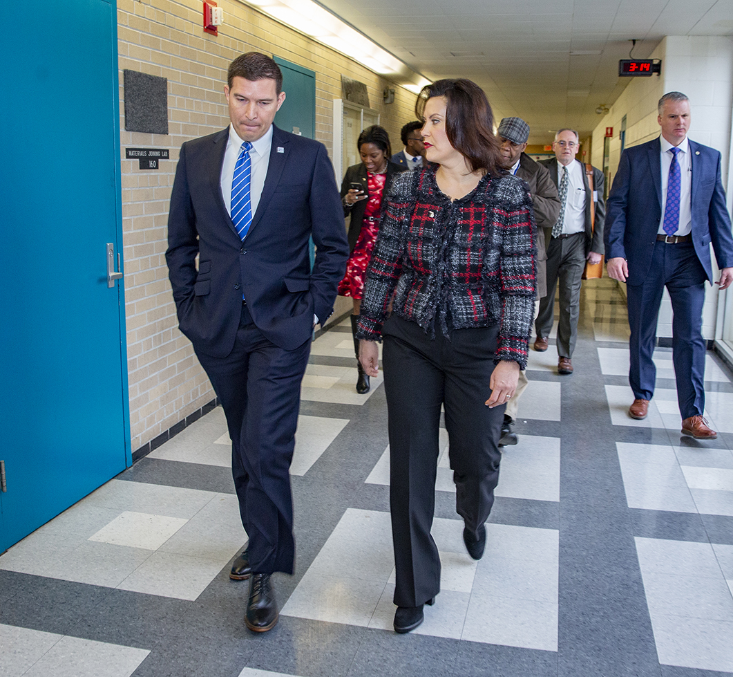 Governor Whitmer and President Kavalhuna discuss HFC's role in improving Michigan's future.