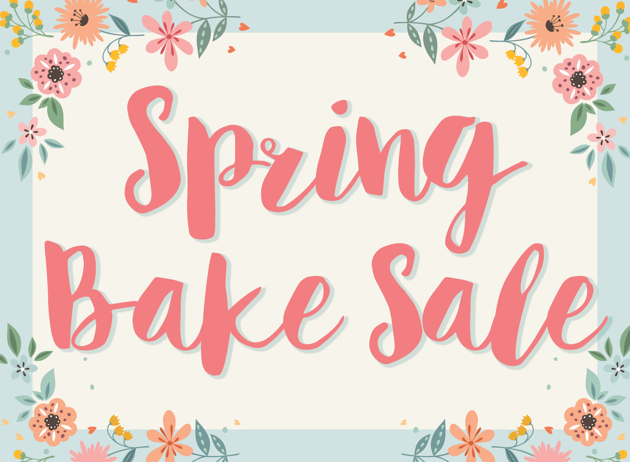Spring Bake Sale graphic