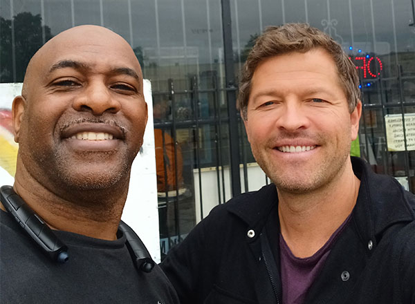 From L-R: Chef Greg Beard and "Supernatural" actor Misha Collins.