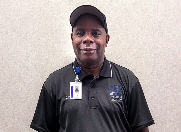 Portrait of Gregory Coates, new Campus Safety officer.