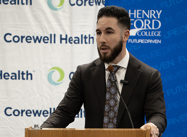 Dearborn Mayor Abdullah Hammoud helped pull Henry Ford College and Corewell Health together to create this innovative partnership.