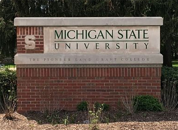 MSU Campus sign
