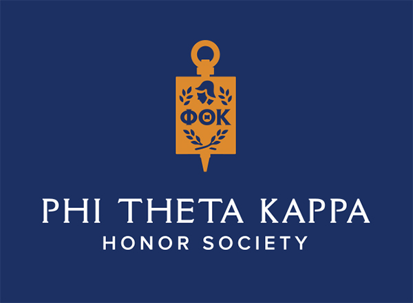 Blue and gold Phi Theta Happa logo