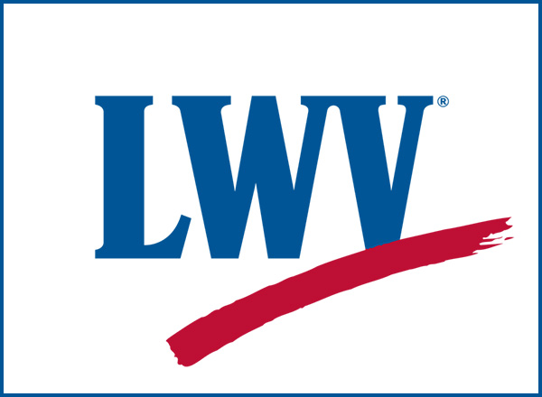Logo for the League of Women Voters.