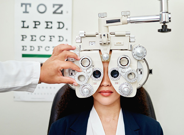 Photo of an eye exam