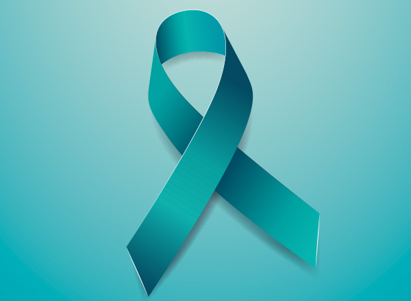 An illustration of the teal Sexual Assault Awareness Month ribbon