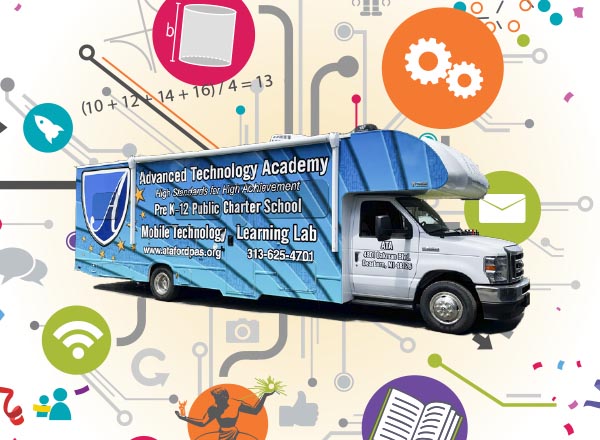 An image of the Mobile Technology Learning Lab.