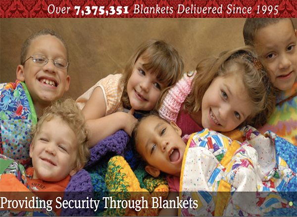 children with blankets