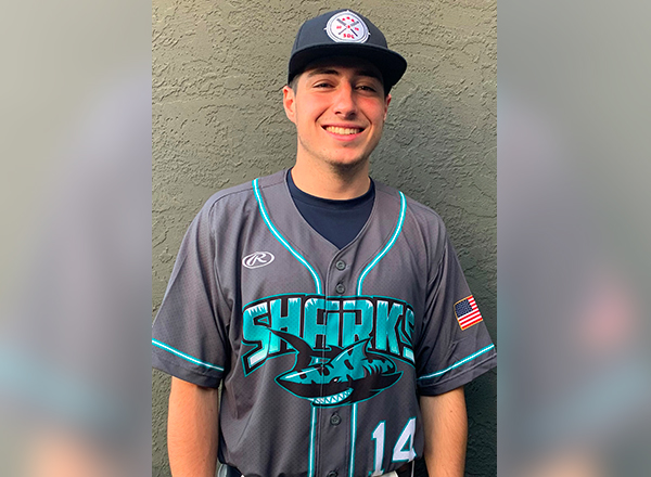 HFC baseball player Garrett Gamble played competitive baseball in the San Diego League this summer. 