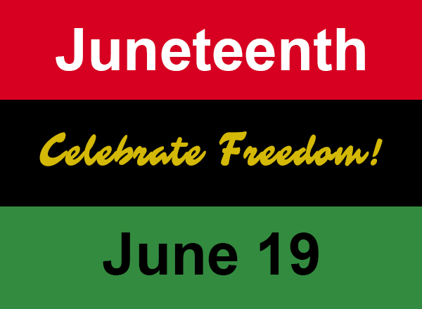 Juneteenth Celebrate Freedom flag