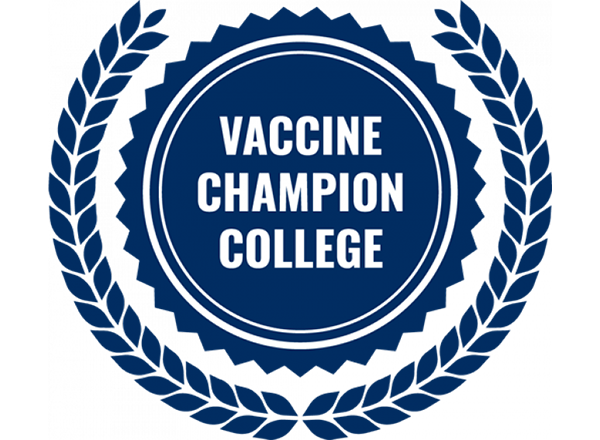 Vaccine champion college logo