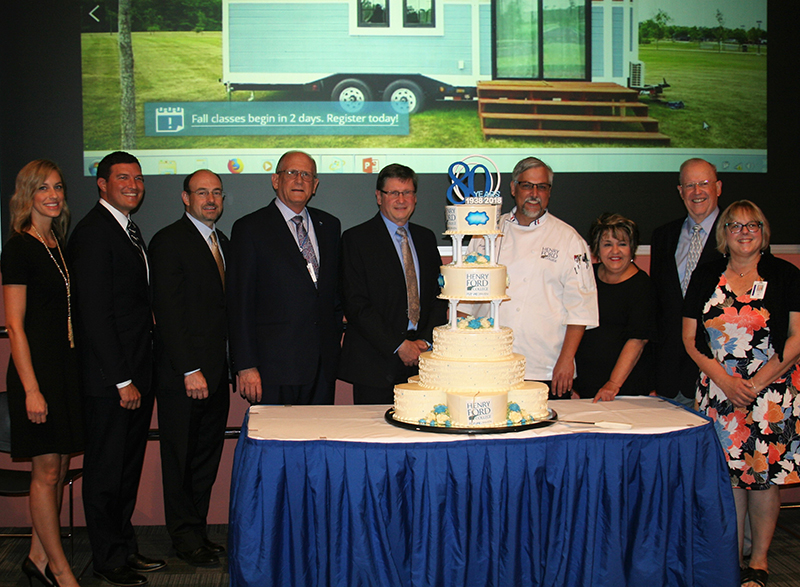 Union leaders and trustees joined President Kavalhuna in a moment of celebration.