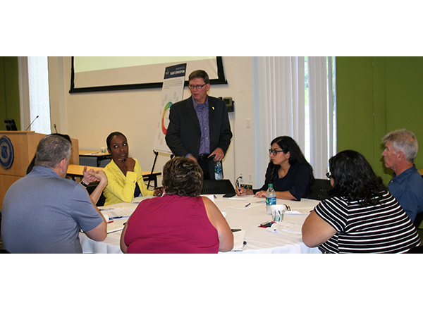 TED Director Roger Curtis leads a breakout session. 