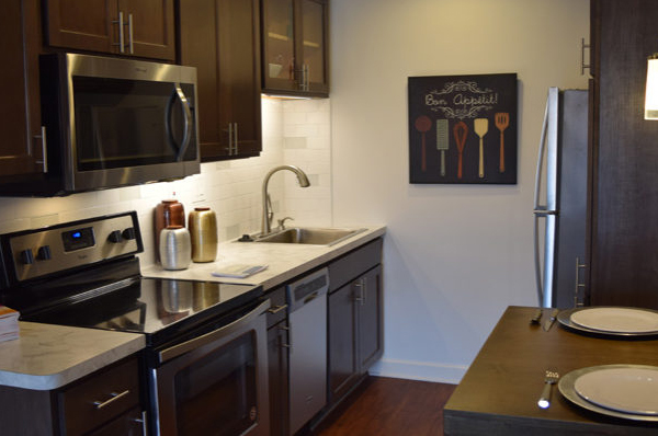 Photo of a remodeled kitchen