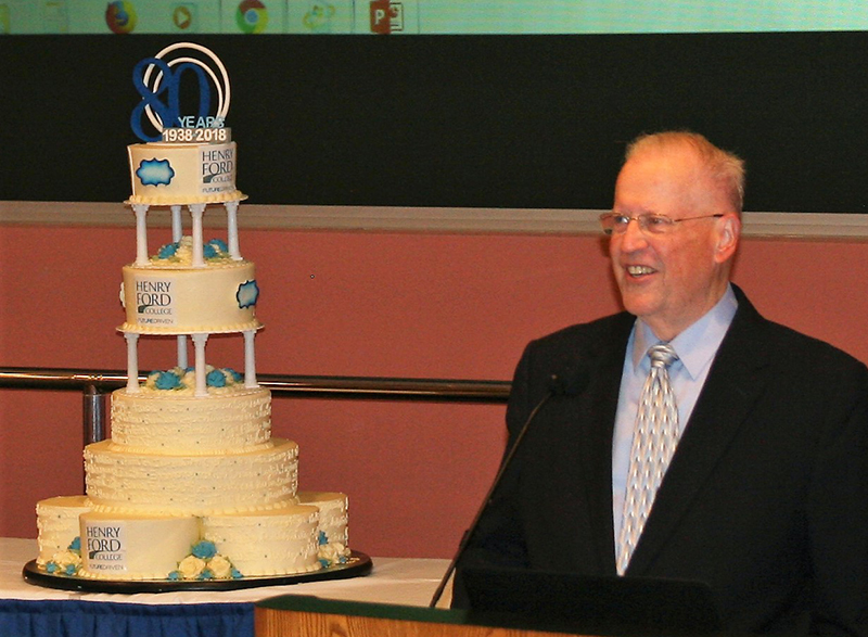 Board of Trustees Chair Michael Meade introduced President Kavalhuna and offered remarks about the College and the coming year.