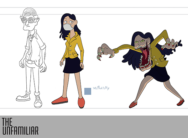 Concept art for M. Cody Wiley's creation, "The Unfamiliar"