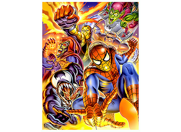 Gary Ciccarrelli's rendition of Spider-Man and his rogues gallery. 