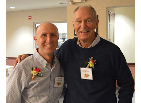 Retirees Ken Donovan and John Carroll. 