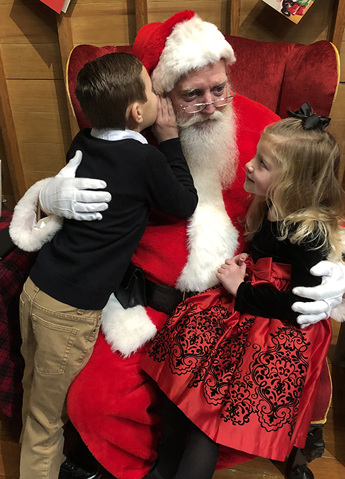 Kavalhuna children with Santa