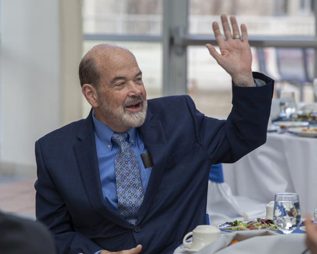 Dearborn Mayor O'Reilly greets the crowd