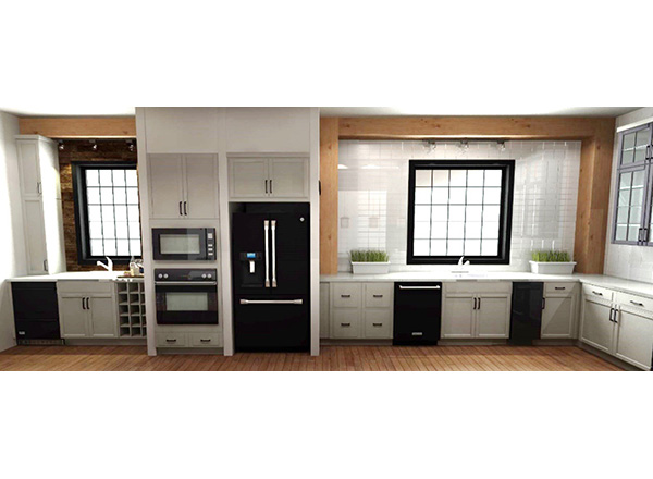 Allison Jones' redesigned kitchen for NKBA Student Design Competition.  