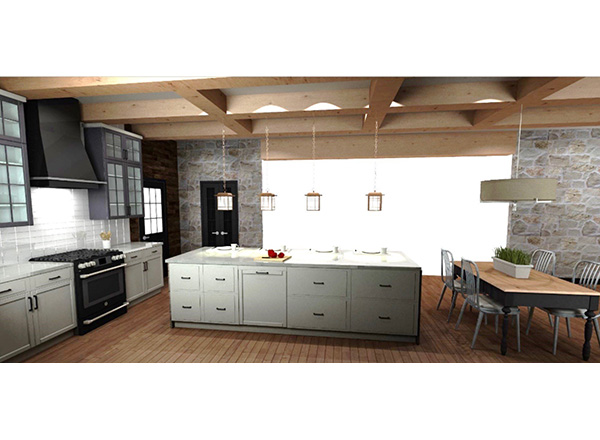 Allison Jones' redesigned kitchen for NKBA Student Design Competition.  