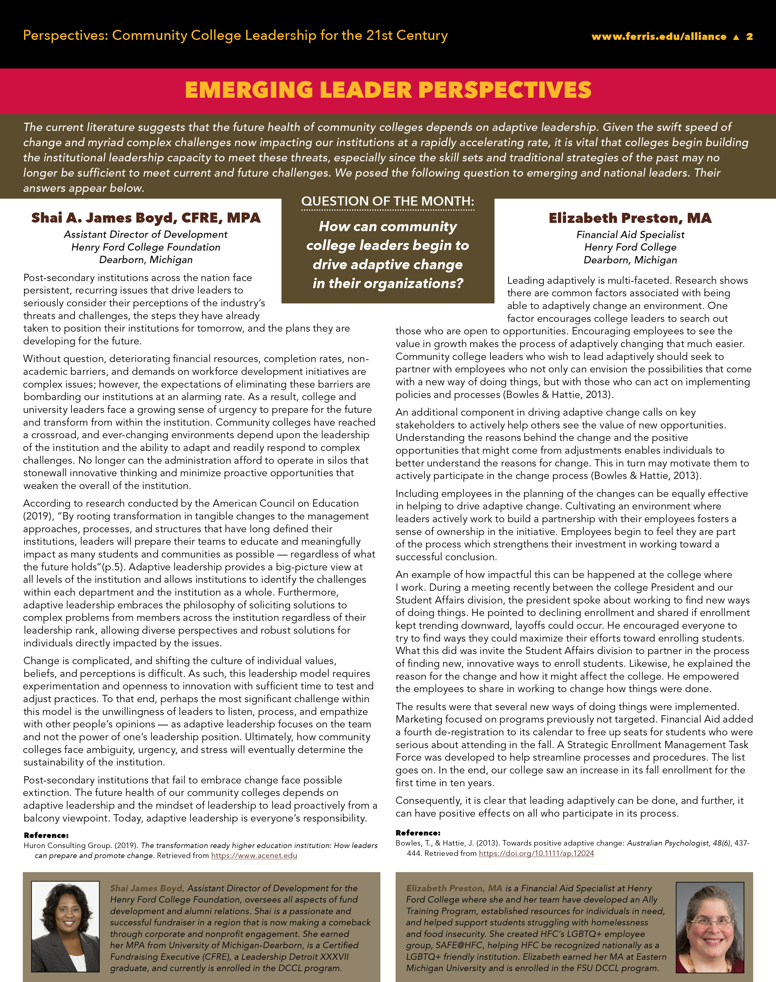 The essays by James-Boyd and Preston. A more readable link to the PDF can be found in the story above. 