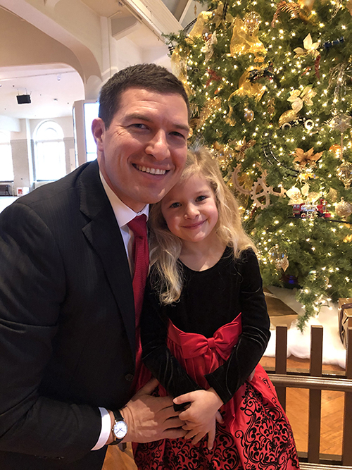 A happy Christmas moment.