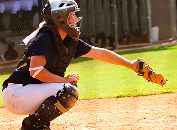 Softball catcher