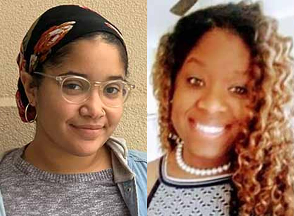 Alanna Grace-Marie Schwartz (left) and Braneshia Loyd (right)