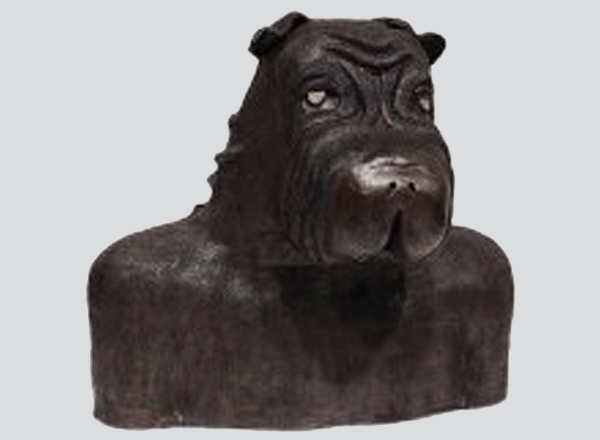 "Good Boy," sculpted by HFC student Shanzae Malik, won third place in the 3-D category at this year's LAND Conference. It was inspired by her Shar-Pei dog, Tuka. 