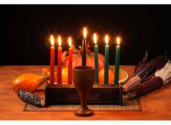 Photo of Kwanzaa candles