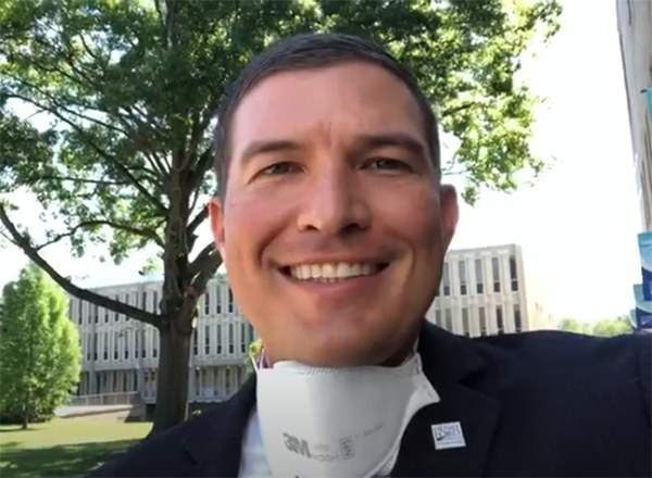 President Kavalhuna smiling