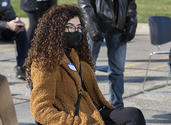 A student at the event