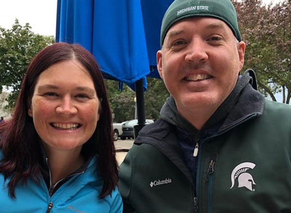 Bridget and her husband