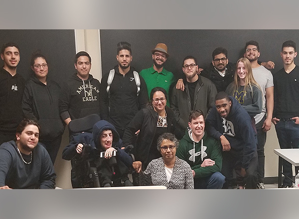 Rama Chidambaram, center front, with Math 288 students.