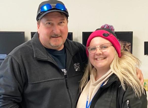 An image of Rick Hatala and Hannah Hatala.