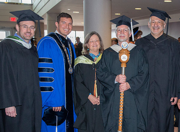 An image of HFC president and faculty.