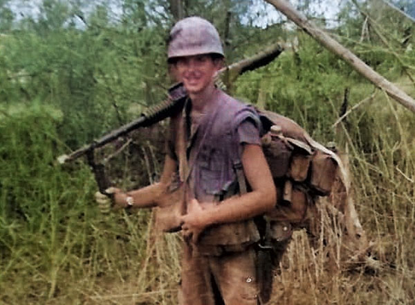 HFC alumnus Ronald Brooks joined the Marines and served in Vietnam. This photo was taken circa 1969.