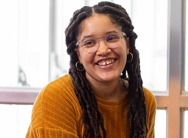 2020-2021 UROP Mellon Scholarship recipient Alanna Grace-Marie Schwartz.