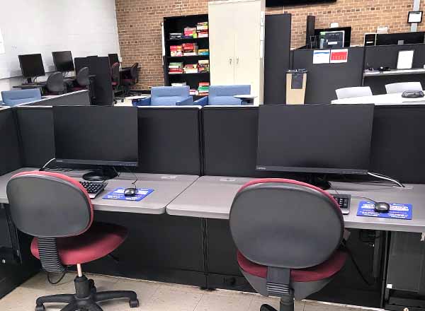 Another view of the newly-renovated Computer Lab (Rm. E-194) with its state-of-the-art equipment. 