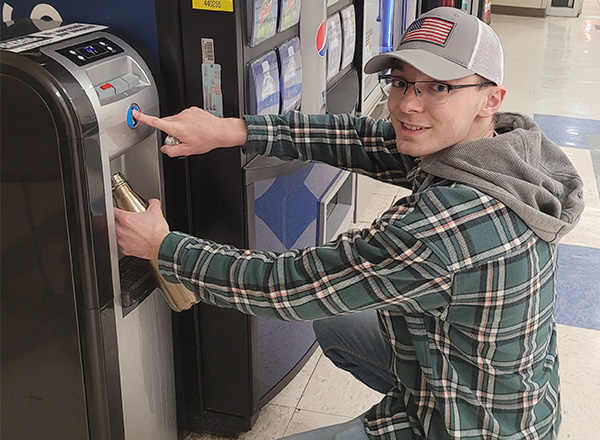 Phillip Migliaccio at hydration station