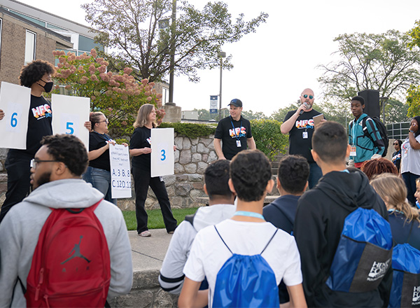 Discover Day pep rally.  