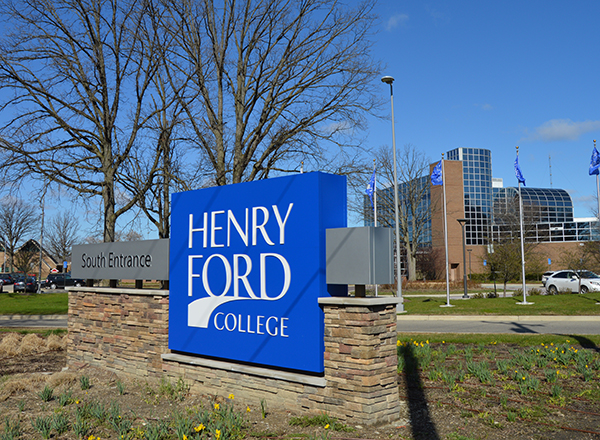 campus entrance sign