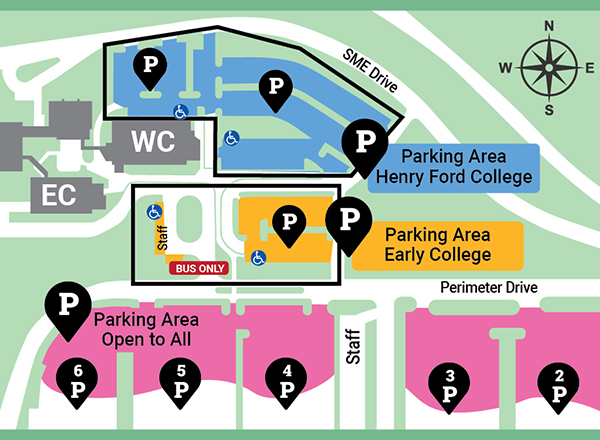 Graphic of Welcome Center Parking