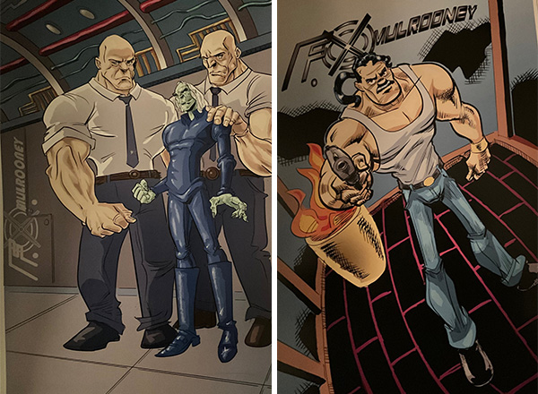 Comic book drawings