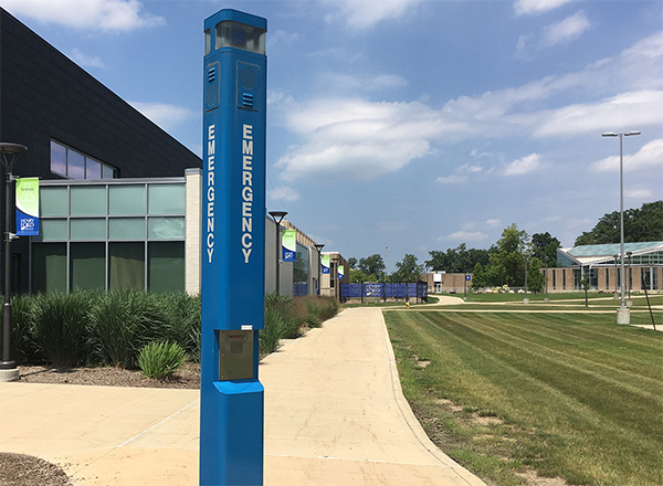 HFC Campus Safety Emergency Blue Box