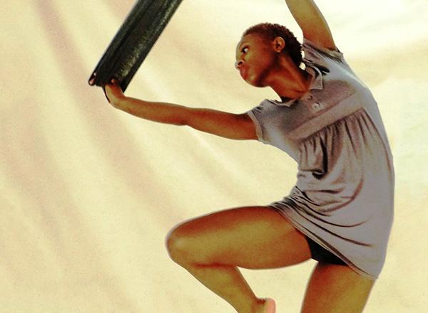 Dance student performing