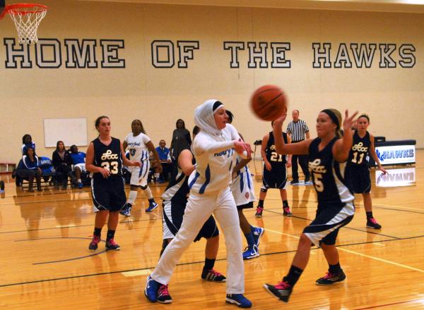 Lady Hawks in action