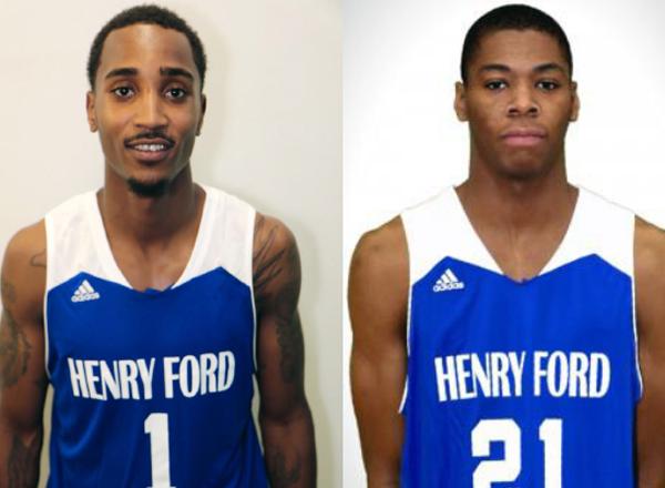 Diangelo Carlton (left) and Keith Robinson are two of the HFC student-athletes who earned athletic honors this past season. 